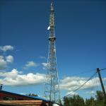 China 45m Greenfield Self-support Steel Telecom Lattice Tower by Bolting Installation for sale