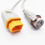 BD Connector Male 12 Pin IBP Cable Nihon Kohden Compatible 13ft Cable Length for sale