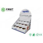 Custom Printed Recyclable Retail Promotion Cardboard Counter Display Boxes With Holes for sale