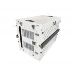 Large White Aluminum Collapsible Dog Kennel Box Steel Folding Animal Cage for sale
