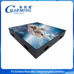 P3.91 LED video floor tiles Interactive video floor tiles high grey level and realistic effects LED video floor tile for sale