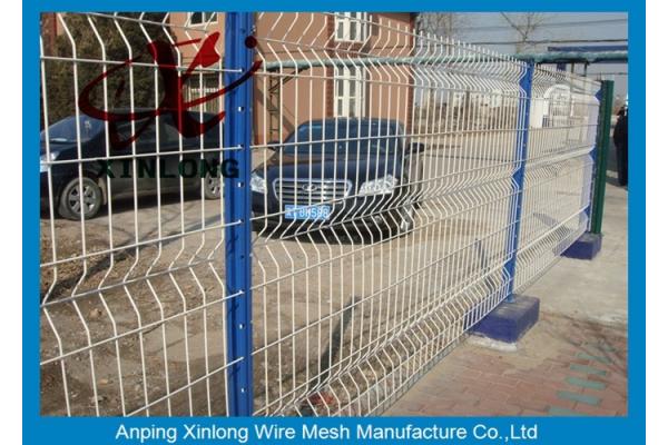 Security Garden Green PVC 3D Wire Mesh Fence / Welded Wire Mesh Fence Panels