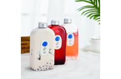 China Transparent PET 400ml 15cm Disposable Juice Bottles supplier