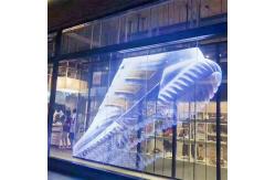 China MQ10-10 Curtain Wall Flexible Transparent Led Screen Wan 1920Hz supplier