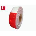 High Visibility  Clear Red And White Dot C2 Reflective Tape For Trucks , Reflective Dots On Mailboxes for sale