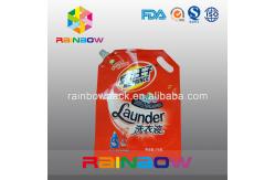 China Stand Up Spout Pouch Packaging / Laundry Detergent Packaging Doypack With Spout supplier
