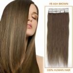 Remy Softy Hair Silky Straight Dark Brown 4# Tape Human Hair Extension for sale