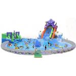 Giant Inflatable Water Park For Kids  / Inflatable Pool With Slides for sale