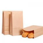 Recycled Kraft Paper Take Away Packaging Restaurant Bags Food Delivery for sale