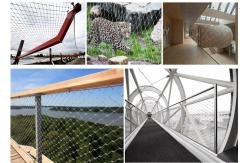 China SS316 Steel Wire Rope Mesh 7*7 Structure Architectural For safety protection supplier