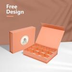 Eco Friendly Pink Magnetic Gift Box Chocolate Cookie Kraft Paper Gift Magnetic Box for sale
