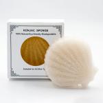 70*70*38mm Eco Friendly Shell Shaped Sponge Konjac Soft Facial Cleansing Sponge for sale