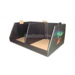 Stylish Rigid Cardboard Counter Display Stands , Black Cardboard Table Top Displays