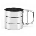 Kitchen Stainless Steel Sifter Fine Mesh Flour Sieve Powdered Sugar Strainer for sale