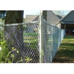 Hot Dipped Link Chain Fence , Dark Green Residential Chain Link Fencing