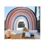 Mini 10ft Colorful Jumping Inflatable Bouncer Rainbow White Bounce Castle for sale