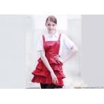 Flounced Dress Printed Kitchen Cooking Aprons , Funny Cooking Aprons For Women for sale