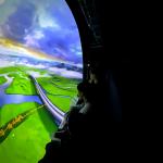 360 Degree Immersive Experience Projection Dome Screen Flying Cinema for sale