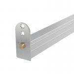 1M Length Door Bottom Seal Strip for Home Silver