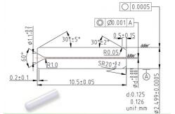 China Loss Zirconia Ceramic Ferrules Fiber Optic System Components SC LC 1.249mm SM supplier