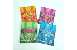 China Digital Printing Three Side Sealed Pouches Customized Flat Bags with Zipper supplier