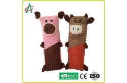 China 2 Pack Chew Proof Squeaky Dog Toy H11 inch Durable Soft Plush supplier