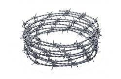 China SGS Galvanized Binding Wire For Security Fence / PVC Coated Barded Wire supplier