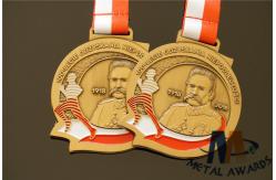 China Customised 3D Mold Relief Soft Enamel Medals Personlized Shape 60*3MM supplier