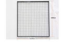 China Heavy Duty Welded Pallet Rack Back Guard With Square Tube Framed 1125mm Wide supplier
