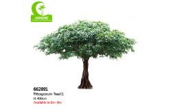 China H400cm Landscape Artificial Trees , Artificial Pittosporum For Amusement Park supplier