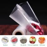 Black Printed Embossed Vacuum Sealer Bags 6x10 Inches BPA Free Precut 100Pcs Pack for sale
