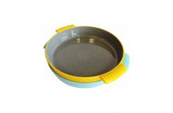 China Restaurant Dinnerware Serving 10inch Cheap Bulk White Melamine Deep Plate Casserole With Handle supplier