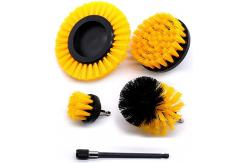 China Yellow 5 Piece Power Scrubber Cleaning Kit With PP Bristle supplier