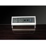 UK Standard Desk Mount Power Strip , Clamp Office Desktop power and data outlets for sale