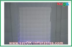 China 2.6m Height White Strong Oxford Cloth Photo booth With LED Light supplier