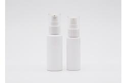 China Flat Shoulder Spray Plastic Bottle 50ml 60ml White And Transparent supplier