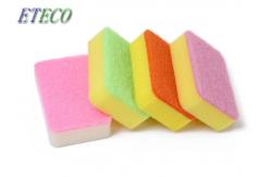 China Chinaware FDA Reusable Dish Scrubber , 10*7*3 Eco Friendly Dish Sponge supplier
