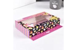 China Retail Hanging Hook Folding Paper Box with Window Customized Coated Paper Material supplier