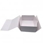 White Rigid Folding Gift Paper Box Packaging For Clothes And Shoes for sale