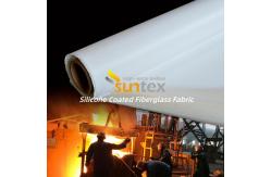 China White Waterproof Silicone Coated Fiberglass Fabric with 50 m / 100 m Roll Length supplier