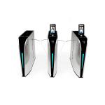 Retractable Flap Gate Barrier RFID Card Reader / QR Code Scanner LED Light Indicator for sale
