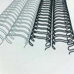 RoHS A4 Length Black White Double Loop Wire Spiral Binding Coils for sale