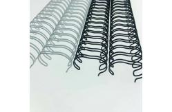 China RoHS A4 Length Black White Double Loop Wire Spiral Binding Coils supplier