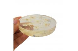 China Artificial Transparent Flower Paperweight With Fragments / Chippings supplier
