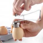 Custom Stainless Steel Houseware Egg Cracker Topper Tools