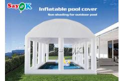 China Party Pool Air Tent Custom Airtight PVC Inflatable Swimming Pool Cover Tent supplier