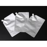 Custom Printed Aluminum Foil Pouches Upright Red / White Wine Resealable Spout Pouch for sale
