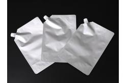 China Custom Printed Aluminum Foil Pouches Upright Red / White Wine Resealable Spout Pouch supplier