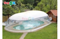 China Outdoor Customized Inflatable Swimming Pool Cover Transparent inflatable pool cover dome supplier