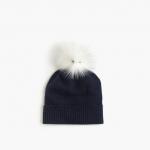 Plain Knitted Pom Pom Hat Soft Material Gift For Daughter Casual Wear Style for sale
